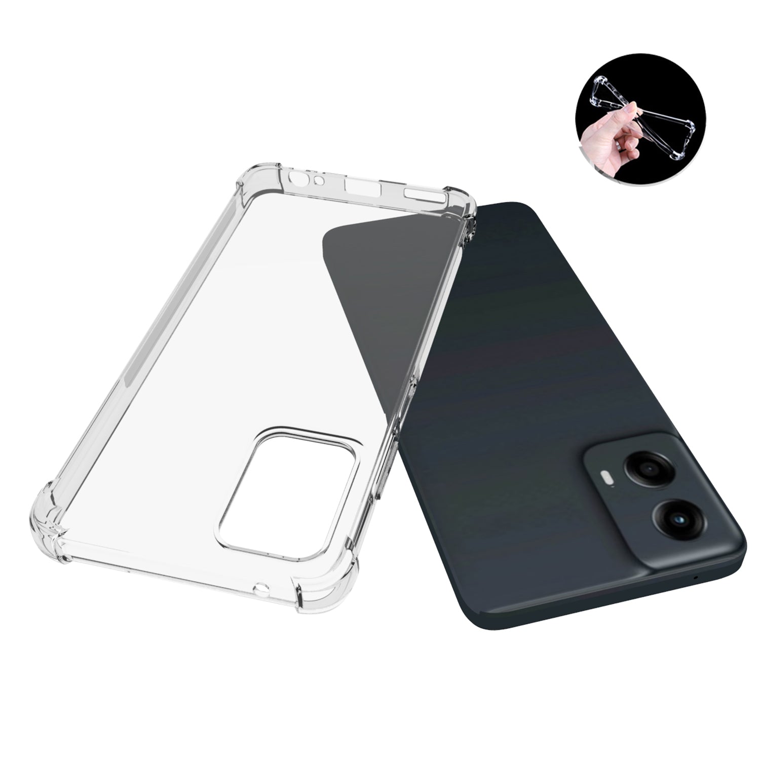 For Motorola Moto G 5G (2024) Case Non-slip Drop-proof Clear TPU Phone Cover For Motorola Moto G 5G (2024) Case Non-slip Drop-proof Clear TPU Phone Cover